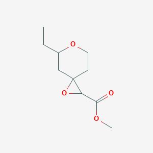 molecular formula C10H16O4 B12090099 Methyl 5-ethyl-1,6-dioxaspiro[2.5]octane-2-carboxylate 