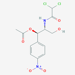 molecular formula C₁₃H₁₄Cl₂N₂O₆ B120901 氯霉素 1-乙酸酯 CAS No. 23214-93-9