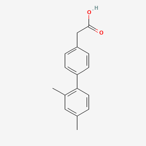 molecular formula C16H16O2 B12090102 2-[4-(2,4-Dimethylphenyl)phenyl]acetic acid 