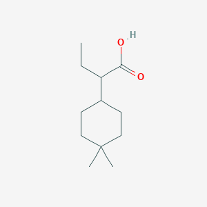 molecular formula C12H22O2 B12090117 2-(4,4-Dimethylcyclohexyl)butanoic acid 