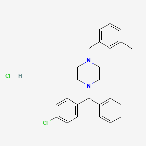 molecular formula C25H28Cl2N2 B1209014 Meclizine Monohydrochloride CAS No. 36236-67-6