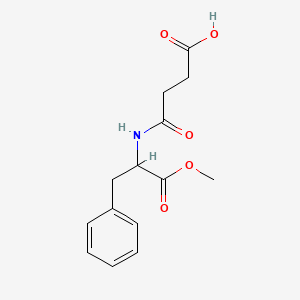 molecular formula C14H17NO5 B12090140 (S)-4-((1-Methoxy-1-oxo-3-phenylpropan-2-yl)amino)-4-oxobutanoic acid 