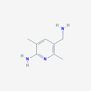 molecular formula C8H13N3 B12090155 6-Amino-2,5-dimethyl-3-pyridinemethanamine CAS No. 221135-72-4