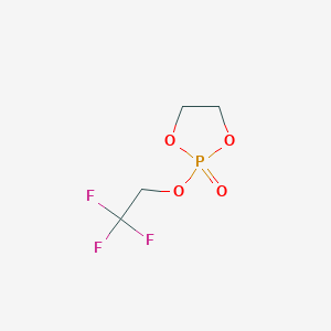 molecular formula C4H6F3O4P B12090165 2-(2,2,2-Trifluoroethoxy)-1,3,2-dioxaphospholane 2-Oxide 