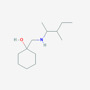 molecular formula C13H27NO B12090171 1-(((3-Methylpentan-2-yl)amino)methyl)cyclohexan-1-ol CAS No. 1247577-77-0