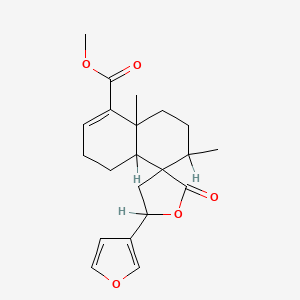 molecular formula C21H26O5 B1209019 Sonderianin CAS No. 79405-82-6