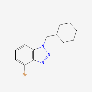 molecular formula C13H16BrN3 B12090193 4-Bromo-1-(cyclohexylmethyl)-1H-benzo[d][1,2,3]triazole 