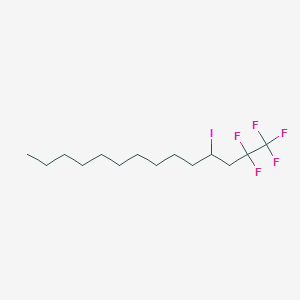 molecular formula C14H24F5I B12090226 Tetradecane, 1,1,1,2,2-pentafluoro-4-iodo- CAS No. 1980063-55-5