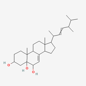molecular formula C28H46O3 B1209023 Cerevisterol 