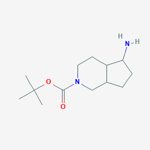 molecular formula C13H24N2O2 B12090258 tert-Butyl 5-aminooctahydro-2H-cyclopenta[c]pyridine-2-carboxylate CAS No. 1823230-13-2