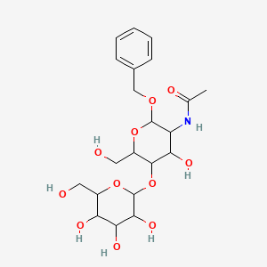 molecular formula C21H31NO11 B12090395 Benzyl 2-acetamido-2-deoxy-4-O-(b-D-galactopyranosyl)-a-D-galactopyranoside 