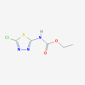 molecular formula C5H6ClN3O2S B12090406 Ethyl (5-chloro-1,3,4-thiadiazol-2-yl)carbamate 
