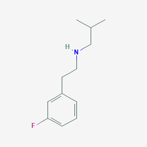molecular formula C12H18FN B12090413 [2-(3-Fluorophenyl)ethyl](2-methylpropyl)amine 