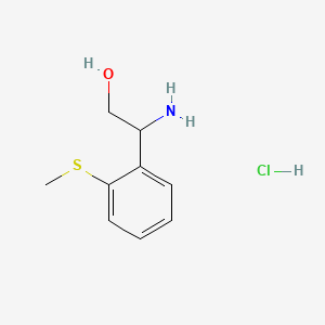 molecular formula C9H14ClNOS B12090440 (S)-2-amino-2-(2-(methylthio)phenyl)ethanol hydrochloride 