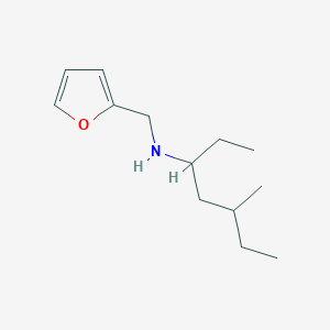 molecular formula C13H23NO B12090496 (Furan-2-ylmethyl)(5-methylheptan-3-YL)amine 