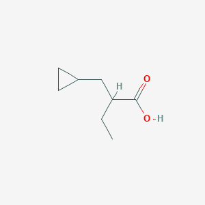molecular formula C8H14O2 B12090540 2-(Cyclopropylmethyl)butanoic acid 