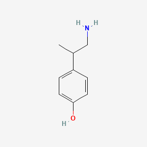molecular formula C9H13NO B12090637 4-(1-Aminopropan-2-yl)phenol 