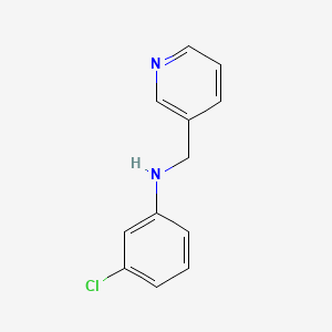 molecular formula C12H11ClN2 B12090703 3-Chloro-N-(pyridin-3-ylmethyl)aniline 