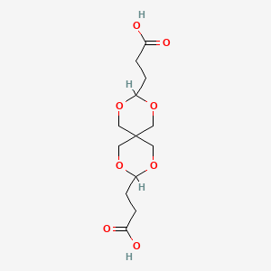 molecular formula C13H20O8 B12090737 2,4,8,10-Tetraoxaspiro(5.5)undecane-3,9-dipropionic acid CAS No. 3058-05-7