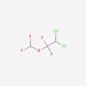molecular formula C3H2Cl2F4O B1209077 2,2-Dichloro-1,1-difluoroethyl difluoromethyl ether CAS No. 25600-63-9