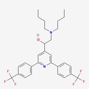 1-[2,6-Bis[4-(trifluoromethyl)phenyl]-4-pyridyl]-2-(dibutylamino)ethanol
