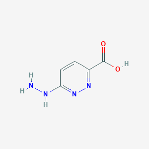 molecular formula C5H6N4O2 B120908 6-hydrazinylpyridazine-3-carboxylic Acid CAS No. 156356-61-5