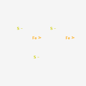 molecular formula Fe2S3 B1209086 Iron(3+) sulfide CAS No. 11126-12-8