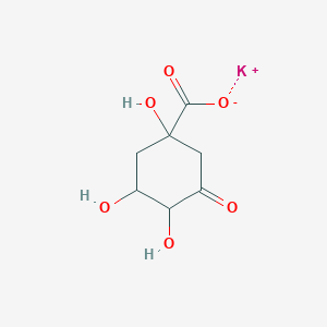 molecular formula C7H9KO6 B12090875 3-Dehydroquinic acid potassium salt, (1R,3R,4S)-1,3,4-Trihydroxy-5-oxocyclohexanecarboxylic acid potassium salt 
