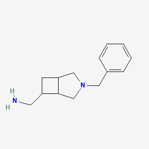 molecular formula C14H20N2 B12090920 (3-Benzyl-3-azabicyclo[3.2.0]heptan-6-yl)methanamine 