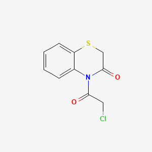 molecular formula C10H8ClNO2S B12090940 4-(2-Chloroacetyl)-2h-1,4-benzothiazin-3(4h)-one 