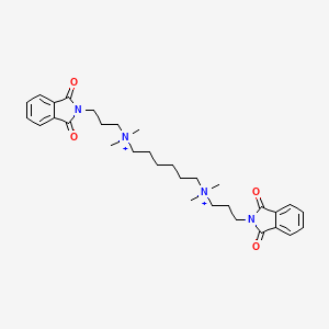 3-(1,3-Dioxoisoindol-2-yl)propyl-[6-[3-(1,3-dioxoisoindol-2-yl)propyl-dimethylazaniumyl]hexyl]-dimethylazanium