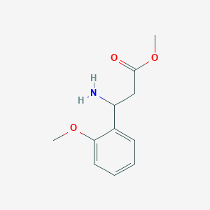 molecular formula C11H15NO3 B12090950 Methyl 3-amino-3-(2-methoxyphenyl)propanoate 