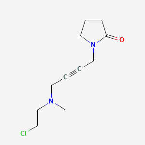 N-[4(2-chloroethylmethylamino)-2-butynyl]-2 pyrrolidone