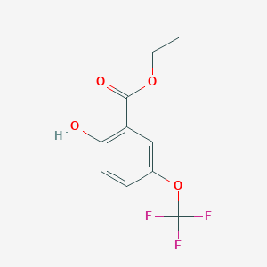 molecular formula C10H9F3O4 B12090992 Ethyl 2-hydroxy-5-(trifluoromethoxy)benzoate CAS No. 457889-57-5
