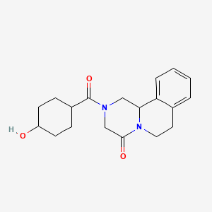 molecular formula C19H24N2O3 B1209103 trans-Hydroxy Praziquantel CAS No. 60743-58-0