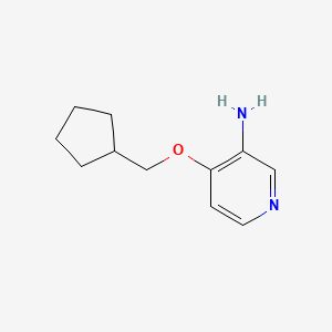 molecular formula C11H16N2O B12091038 4-(Cyclopentylmethoxy)pyridin-3-amine 