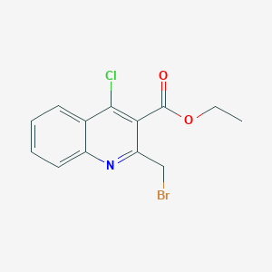 molecular formula C13H11BrClNO2 B12091048 Ethyl 2-(bromomethyl)-4-chloroquinoline-3-carboxylate 