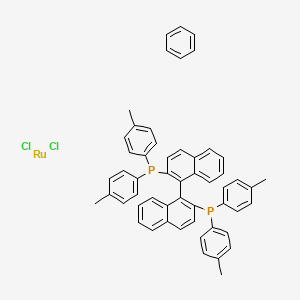 molecular formula C54H46Cl2P2Ru B12091059 [(R)-Tol-Binap RuCl benzene]Cl 