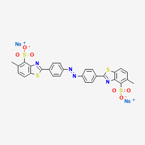 molecular formula C28H18N4Na2O6S4 B12091073 Direct yellow 28 CAS No. 8005-72-9