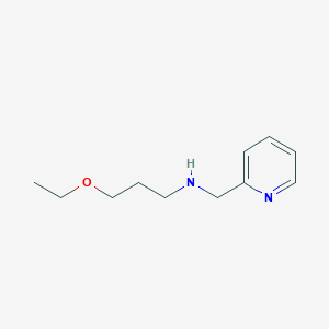 molecular formula C11H18N2O B12091076 3-ethoxy-N-(pyridin-2-ylmethyl)propan-1-amine 