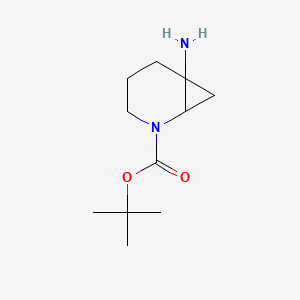molecular formula C11H20N2O2 B12091096 Tert-butyl 6-amino-2-azabicyclo[4.1.0]heptane-2-carboxylate 