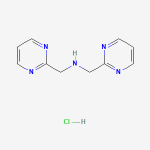 molecular formula C10H12ClN5 B12091108 Bis-pyrimidin-2-ylmethyl-amine hydrochloride 