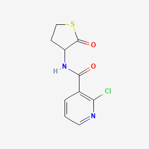 3-Pyridinecarboxamide, 2-chloro-N-(tetrahydro-2-oxo-3-thienyl)-