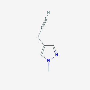 molecular formula C7H8N2 B12091135 1-Methyl-4-(prop-2-yn-1-yl)-1H-pyrazole 