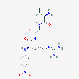 (2S)-N-[2-[[(2R)-2-amino-3-methylbutanoyl]amino]acetyl]-5-(diaminomethylideneamino)-2-(4-nitroanilino)pentanamide