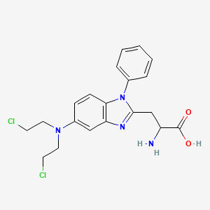 beta-(1-Phenyl-5-bis-(beta-chloroethyl)amino-2-benzimidazolyl)-DL-alanine