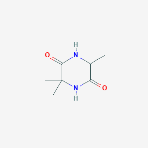 molecular formula C7H12N2O2 B12091181 3,3,6-Trimethylpiperazine-2,5-dione CAS No. 66449-54-5
