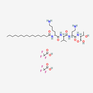 molecular formula C39H70F6N6O11 B12091185 PalmitoylDipeptide-5DiaminobutyloylHydroxythreonine 