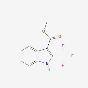molecular formula C11H8F3NO2 B12091198 Methyl 2-(trifluoromethyl)-1h-indole-3-carboxylate 