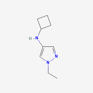 molecular formula C9H15N3 B12091237 N-cyclobutyl-1-ethyl-1H-pyrazol-4-amine 